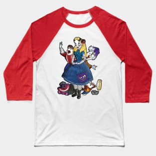 Alice in Wonderland Baseball T-Shirt